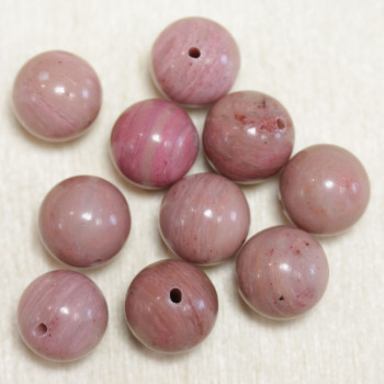 perles en rhodonite